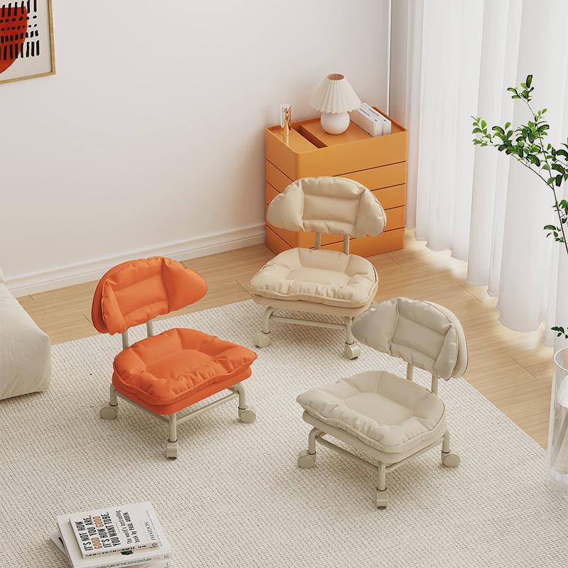 万向轮小凳子带娃神器儿童带轮板凳美缝靠背椅滑轮矮凳家用换鞋凳