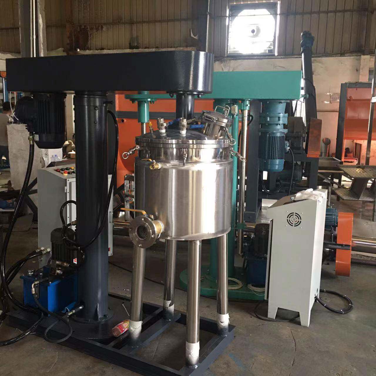 500L液压真空搅拌机高低速真空分散机水性油漆涂料乳胶漆反应釜