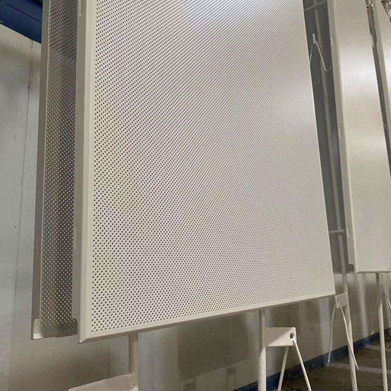 集成吊顶白色冲孔铝扣板600*600墙面隔音穿孔铝合金吸音板