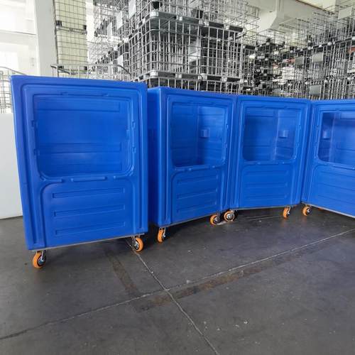 塑料布草笼车700L衣物洗脱大容量全钒液能储存箱滚塑异形加工