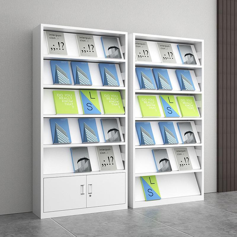 图书馆钢制报纸报刊架子铁皮档案资料架文件展览杂志期刊架书柜子