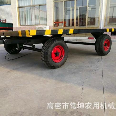 厂家供应吨宽体胎拖车多功能平板拖车商用重型拖车牵引式拖车