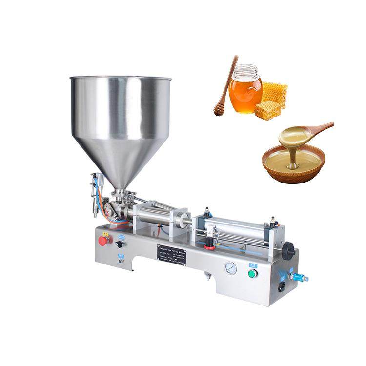 工厂直销外贸热销番茄酱花生酱蜂蜜酸奶护肤品膏体物料卧式灌装机