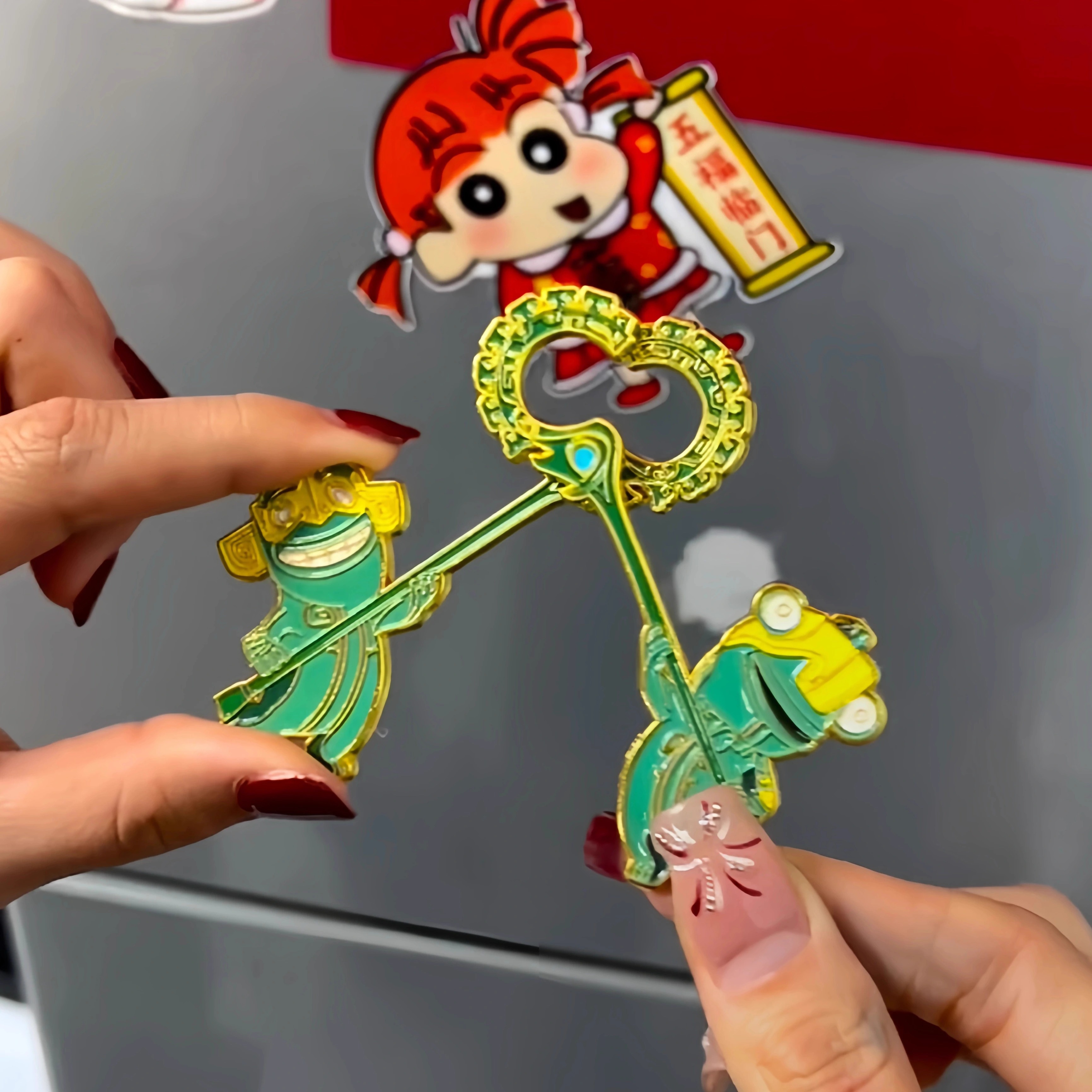 结界兽磁吸金属材质冰箱贴
