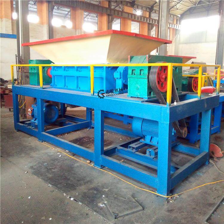 自行车摩托车双轴撕碎机 多功能编制袋吨包袋粉碎处理设备厂家,机械设备,破碎机,淘宝优惠券,粉丝福利购,淘宝优惠卷