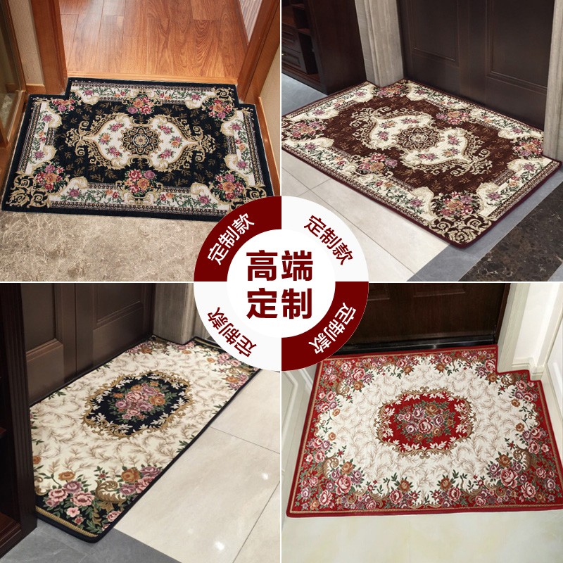 欧式加厚地垫门垫进门前入户大门口脚垫垫子门厅家用地毯定制裁剪