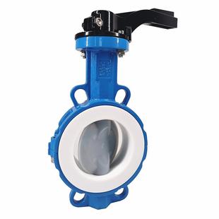 四16C阀门手柄铝合金手动厂家衬耳DN100衬阀门厂蝶阀蝶阀D71F4合