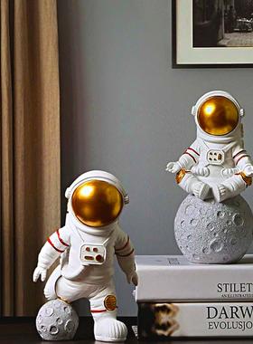 创意宇航员太空人摆件桌面客厅电视柜儿童房布置家居装饰摆设品小