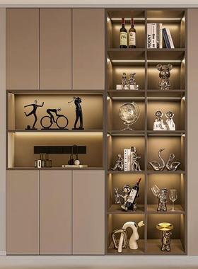 贝汉美轻奢玄关酒柜新房装饰品摆件客厅现代高档餐边柜高级感小众