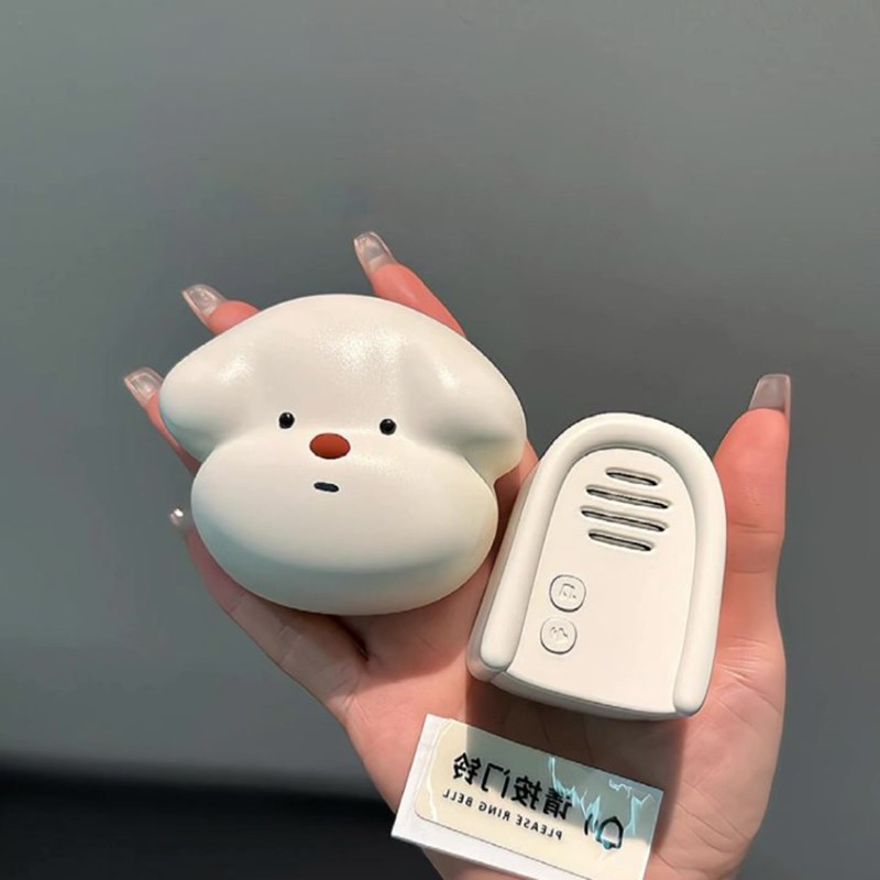 小狗门铃可爱家用无线迷你创意响铃呼叫器老人入户提醒可爱大音量