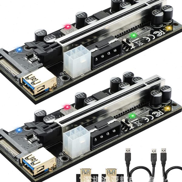 PCI-E 1X转16X显卡延长线VER009S PRO PCI-E 1X转16X显卡转接线卡
