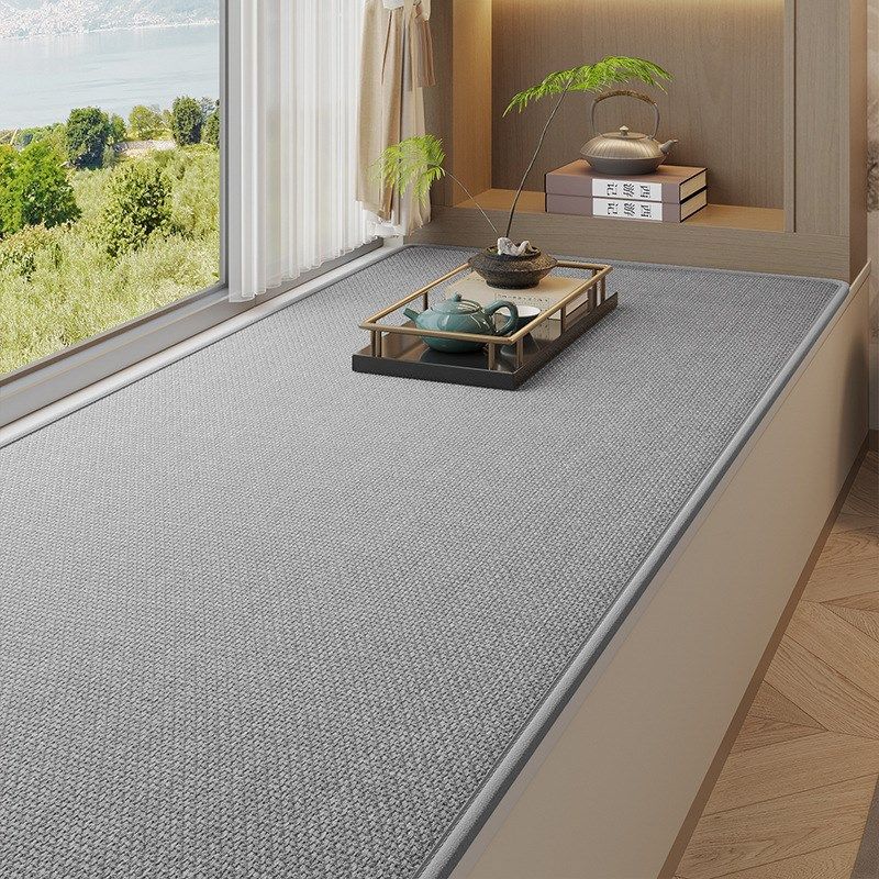 飘窗垫窗台垫日式简约棉麻风格四季通用薄款防滑卧室阳台坐垫,居家布艺,飘窗垫,淘宝优惠券,粉丝福利购,淘宝优惠卷