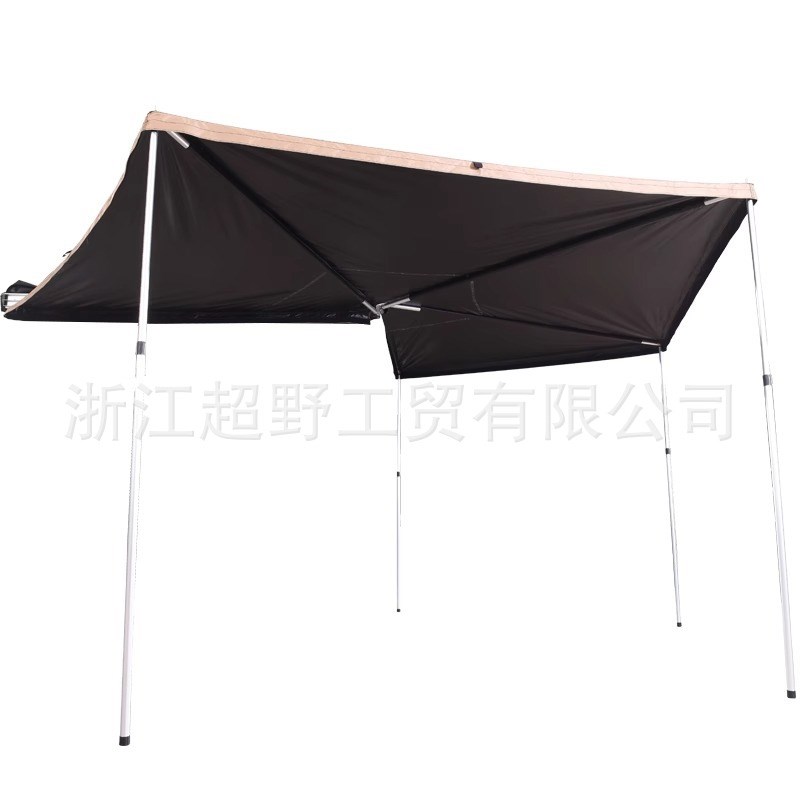 超野270度汽车车边遮阳篷侧边天幕帐房防雨防晒扇形帐篷大空间