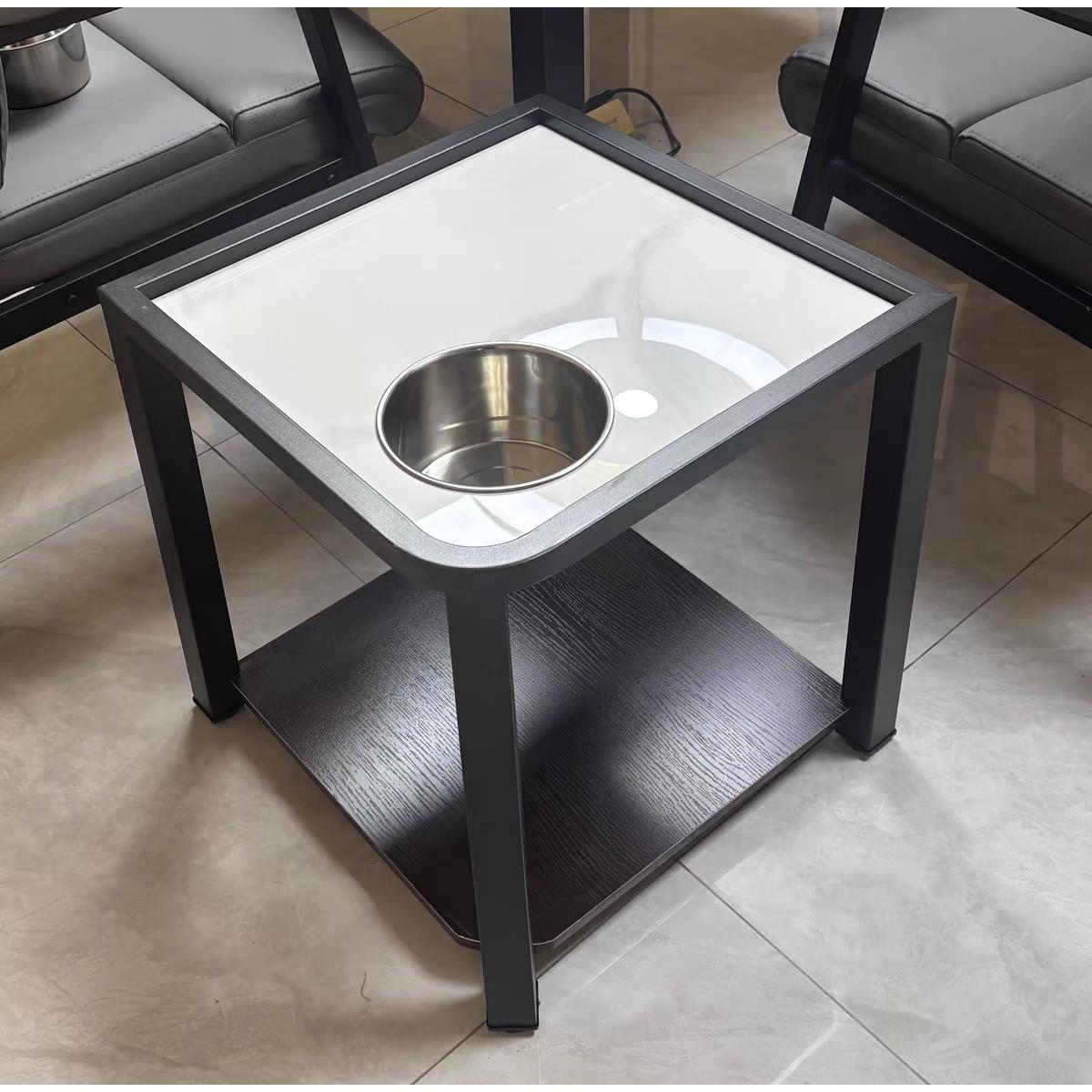 麻将机茶几茶水架烟灰缸茶楼棋牌室专用茶几麻将桌放杯架茶水桌