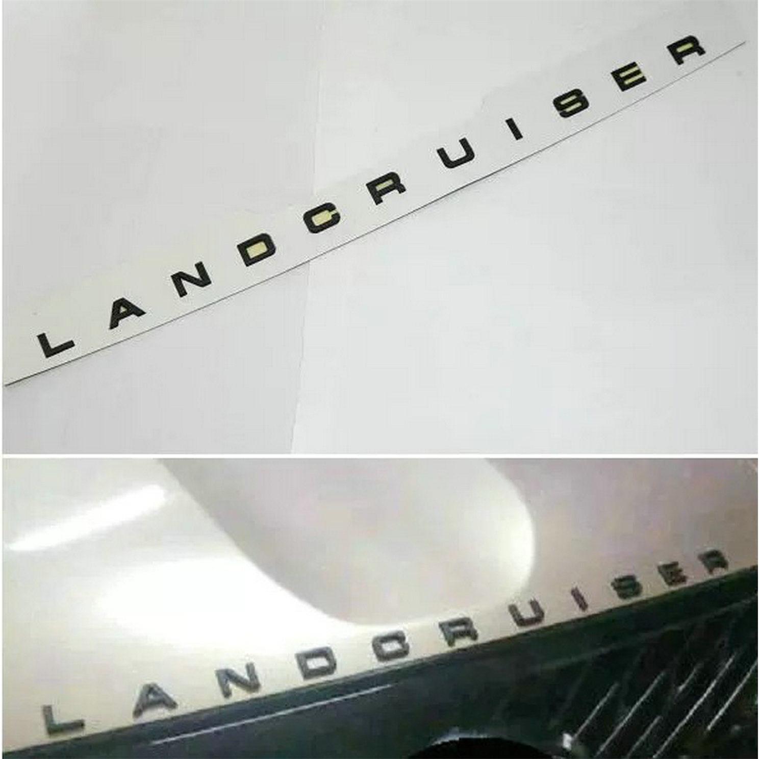 兰德CRUISER陆巡LANDCRUISER机盖字母贴前标车标贴纸车头立体装饰