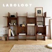 LABOLOGY 中古风落地书架收纳书柜展示 置物架意式 HOME｜ 格格