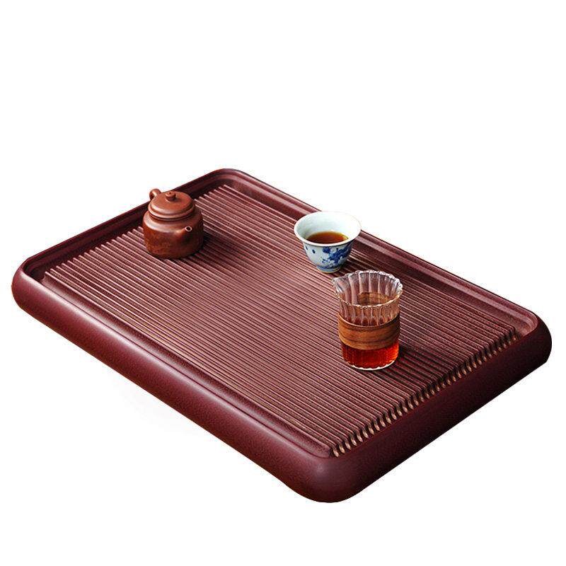 高端电木茶盘德国40支家用血红龙纹办公轻奢简约功夫茶具茶台托盘