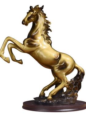 酒柜客厅家居装饰品马到成功中式工艺品办公室书房马摆件开业礼品