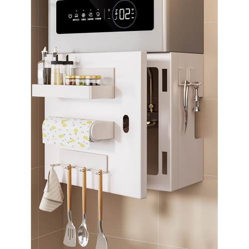 热水器遮挡罩磁吸可开门厨房燃气管道装饰遮丑置物架洞洞板壁挂炉