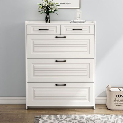 纯实木入门鞋柜翻斗式家用大容量玄关柜北欧收纳带抽屉超薄鞋架