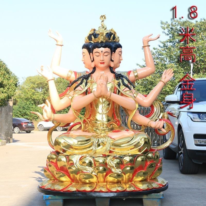 斗姆元君像斗母元君神像紫光圣母斗母星像圆明道姥先天尊供奉摆件