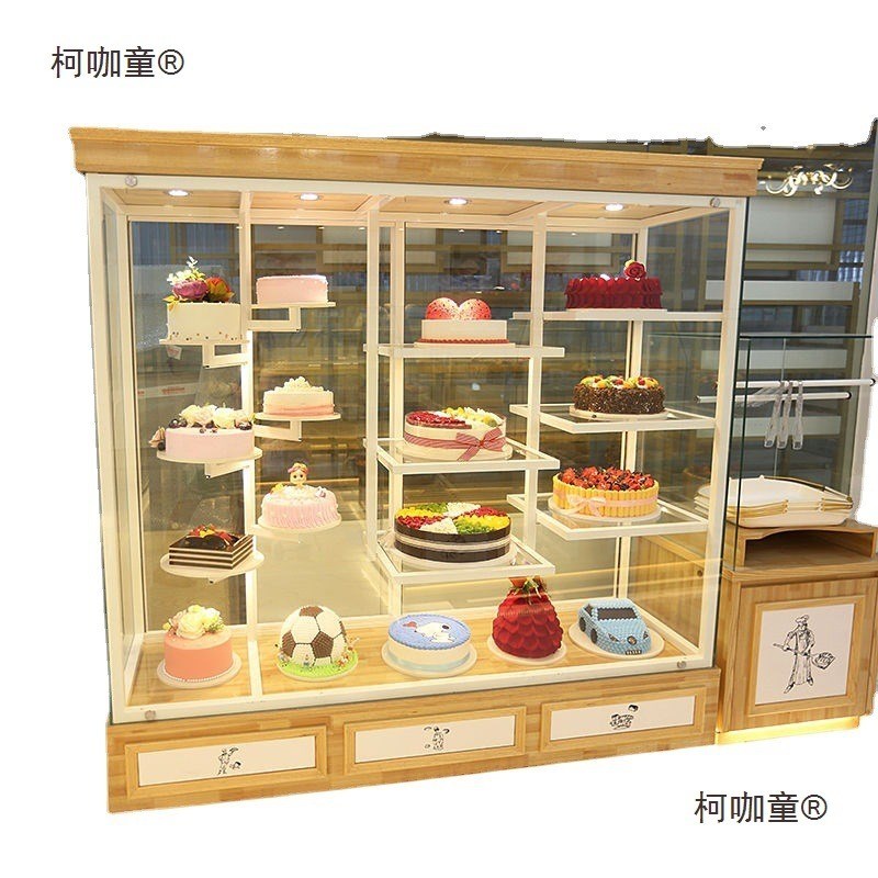 面包柜蛋糕模型展示柜面包店面包架玻璃商用中岛柜太保面包麦厂家