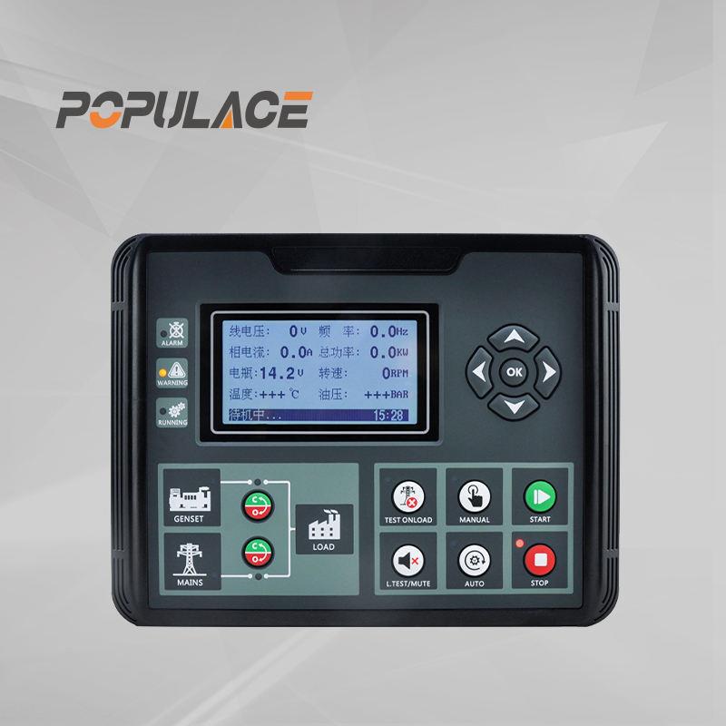 DC50D发电机自动启动控制器液晶显示屏ATSAMF发电机控制器DC52D