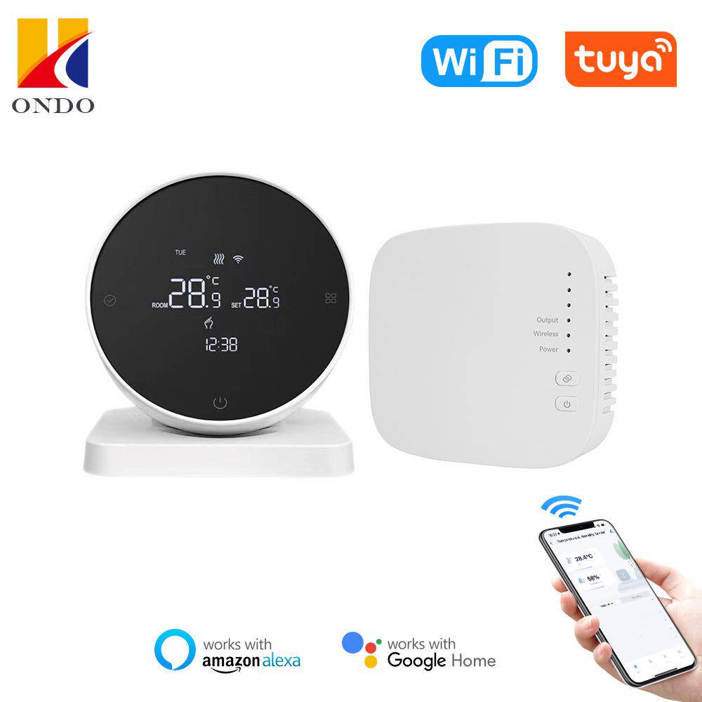 WiFi温控器RF433适用于水煤气锅炉支持语音APP远程控制调温智能