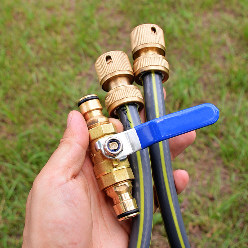 水管接头对接器快接头软管快速接水管神器转接头带开关连接活接头