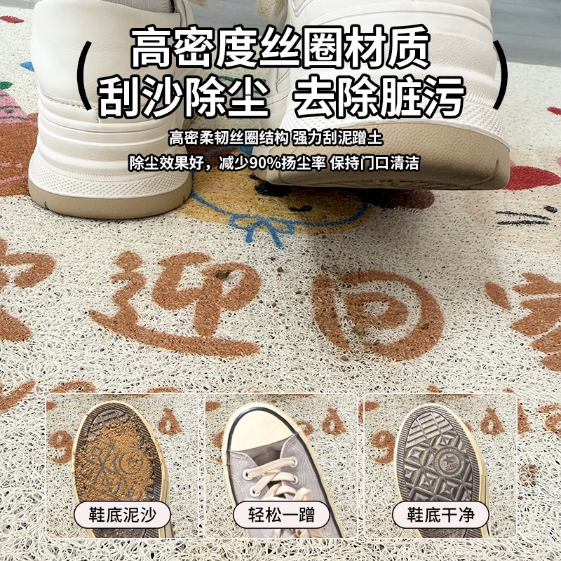 入户门口进门地垫丝圈家用耐脏免洗防滑垫门垫地毯玄关门前脚踏垫