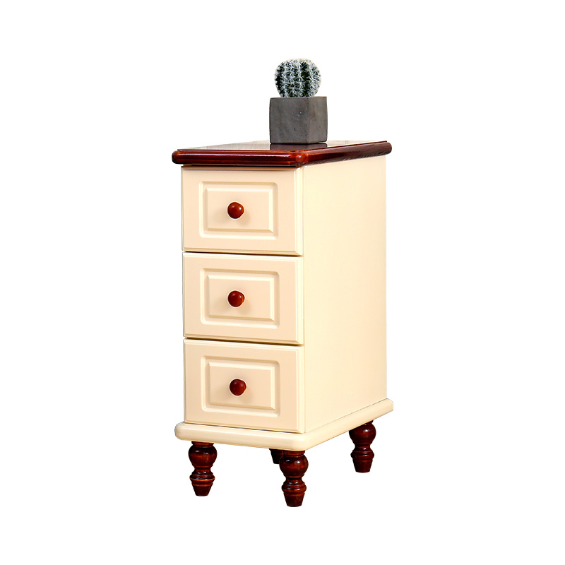 欧式实木床头柜小型超窄20-25cm宽卧室迷你床边柜夹缝收纳小柜子