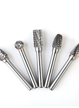 5支装双槽旋转锉刀打磨头 612mm硬质合金 钨钢磨头 旋转锉铣刀