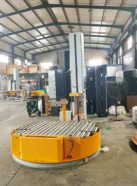 山东在线缠绕机(H)TP2000FZ转盘式在线包装输送线码垛机