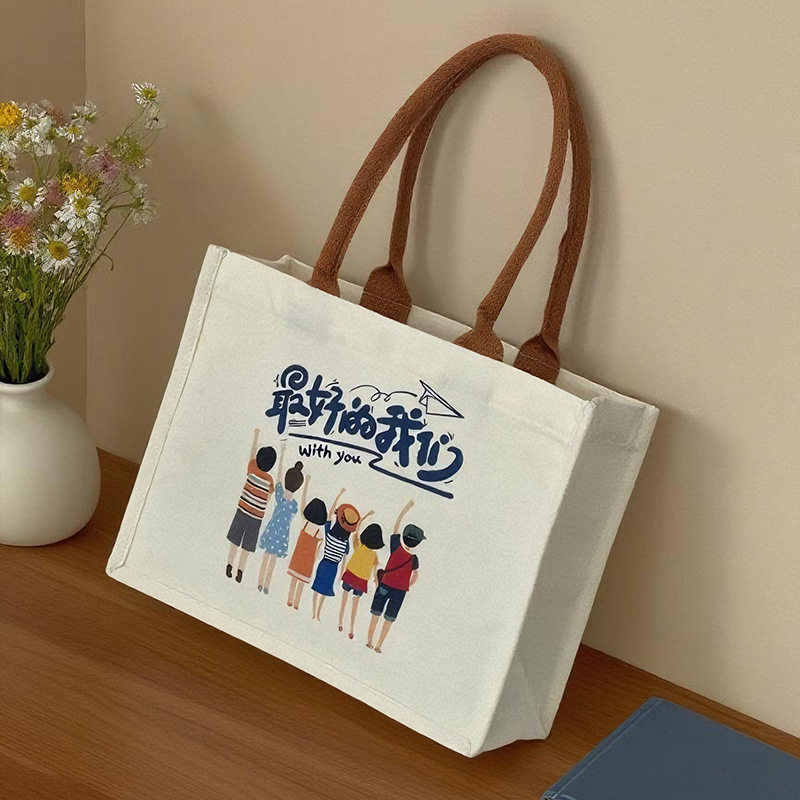 大容量托特包单肩包包女通勤帆布手提购物袋妈咪包礼品批发