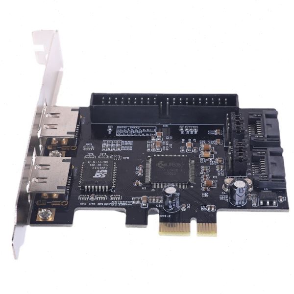 工厂拓展卡pcie转ide pci-e转2sata+ide JMB363磁盘阵列卡3.0