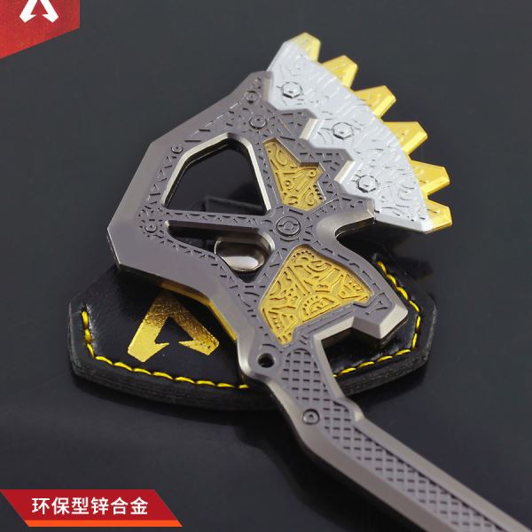 APEX英雄游戏周边直布罗陀战棍传家武器模型全金属工艺品摆件
