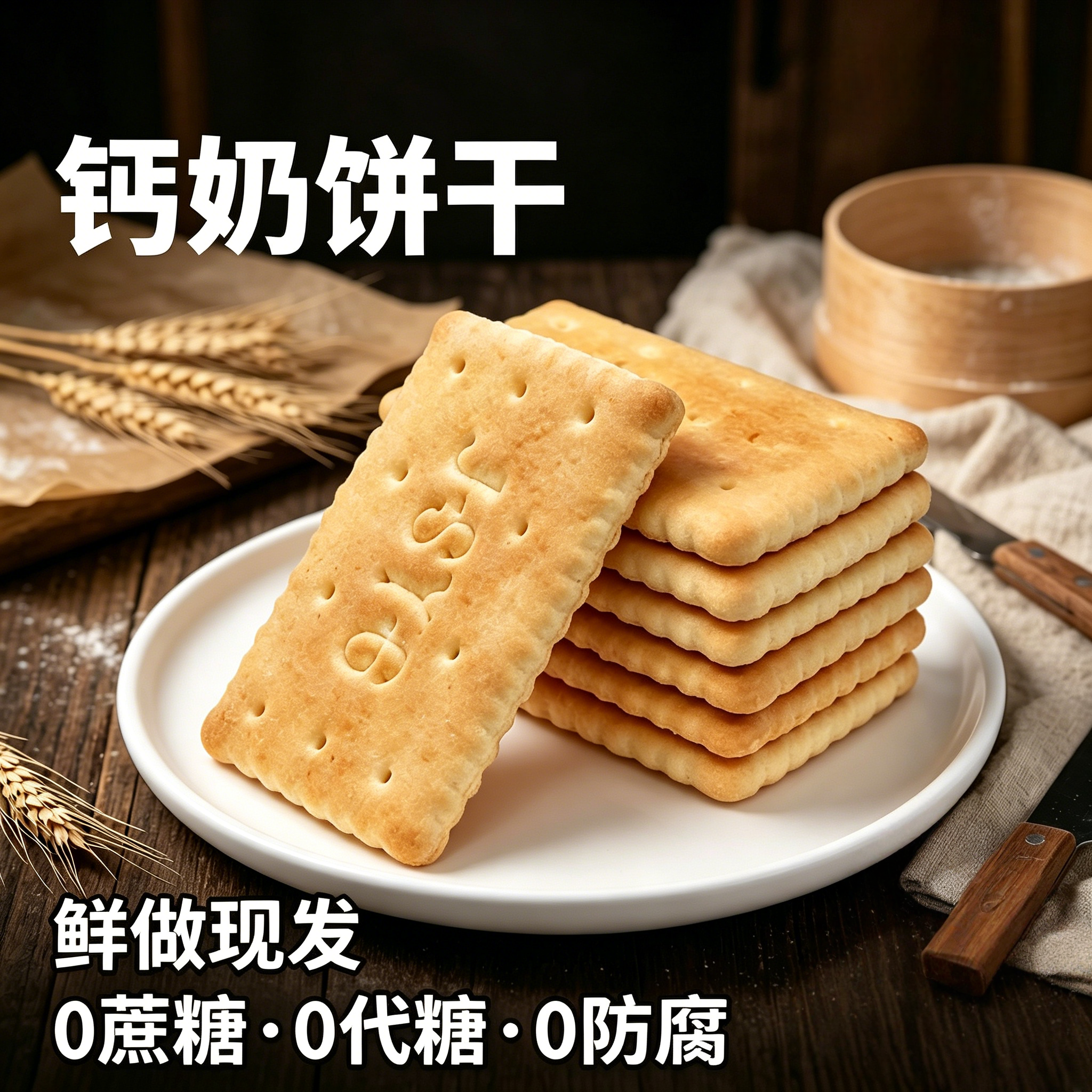 钙奶饼干特浓特伦酥独立小包装老式高钙儿童孕妇牛乳低糖早餐零食