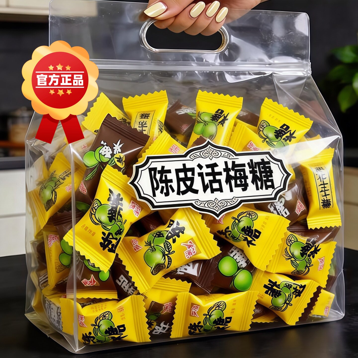 正宗陈皮糖官方旗舰店正品喜糖果零食老式水果硬糖商用无添加
