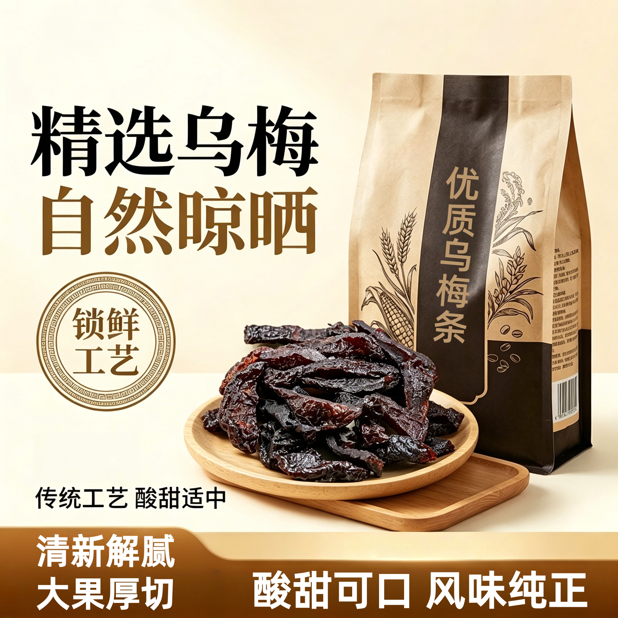 央妈严选乌梅条乌梅干夹番茄乌梅肉梅无核话梅蜜饯零食官方旗舰店