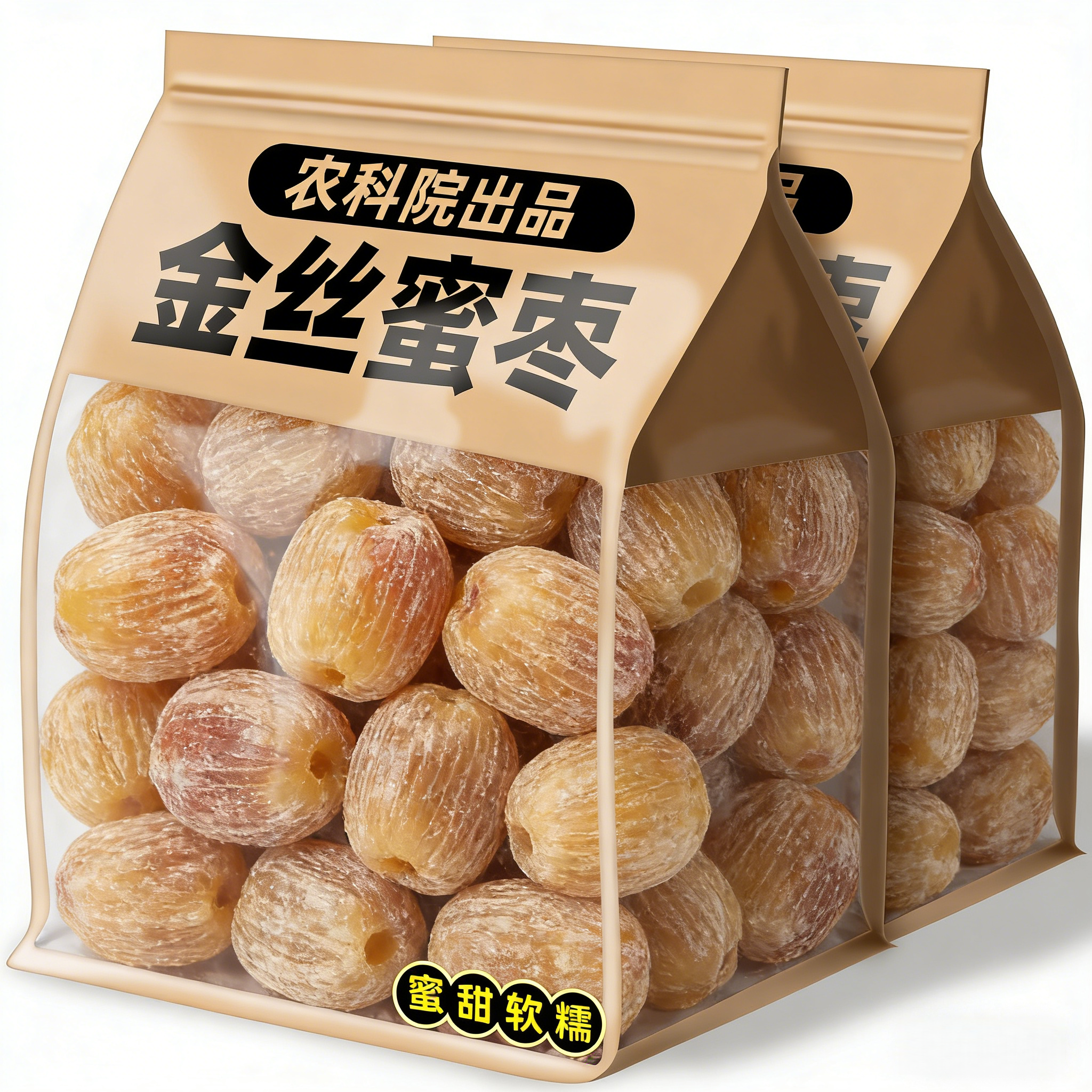 央妈推荐金丝蜜枣500g无核干蜜枣煮粥端午包粽子散装批发蜜饯零食
