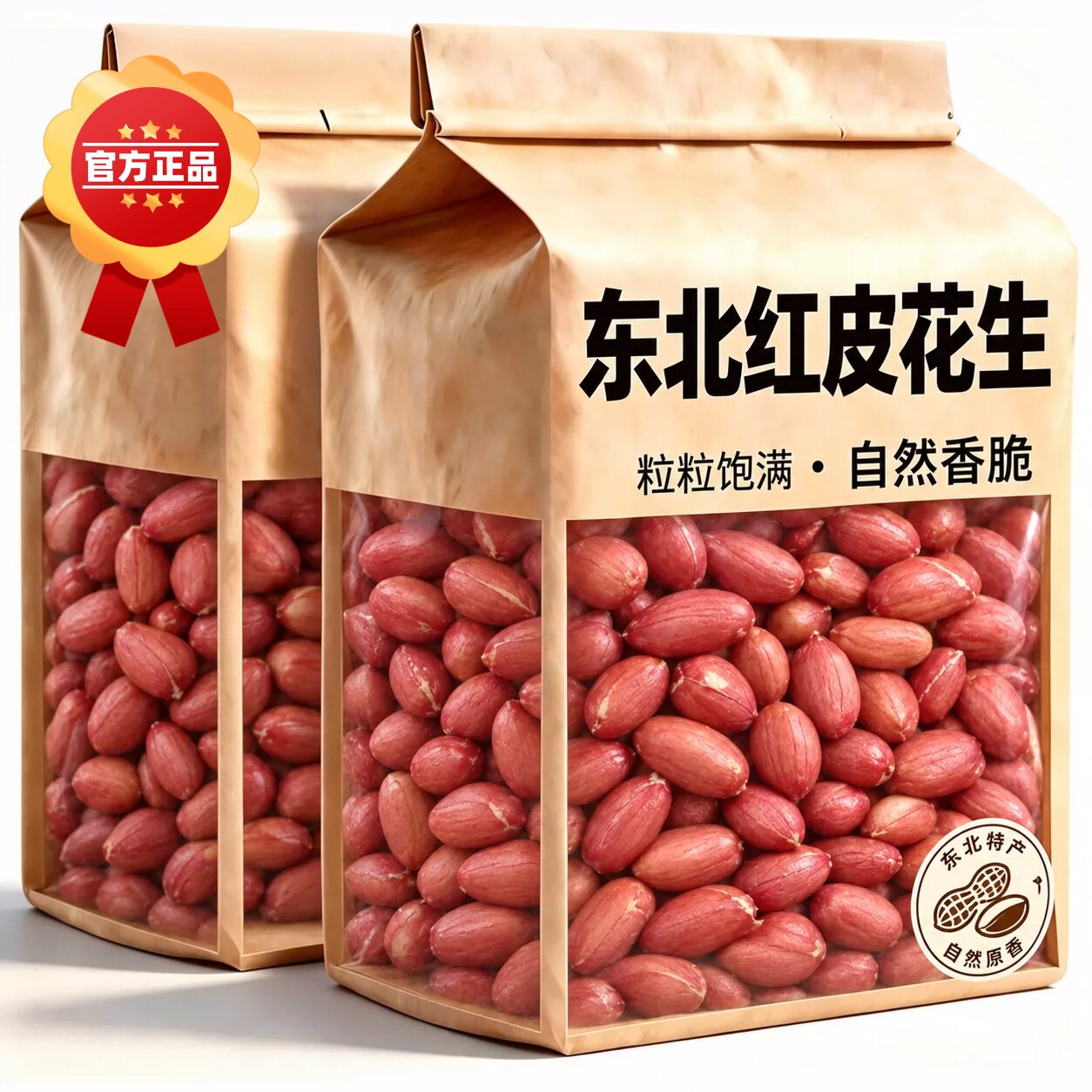 2026新货红皮花生米官方旗舰店新鲜红衣补气养血云南红皮小粒花生