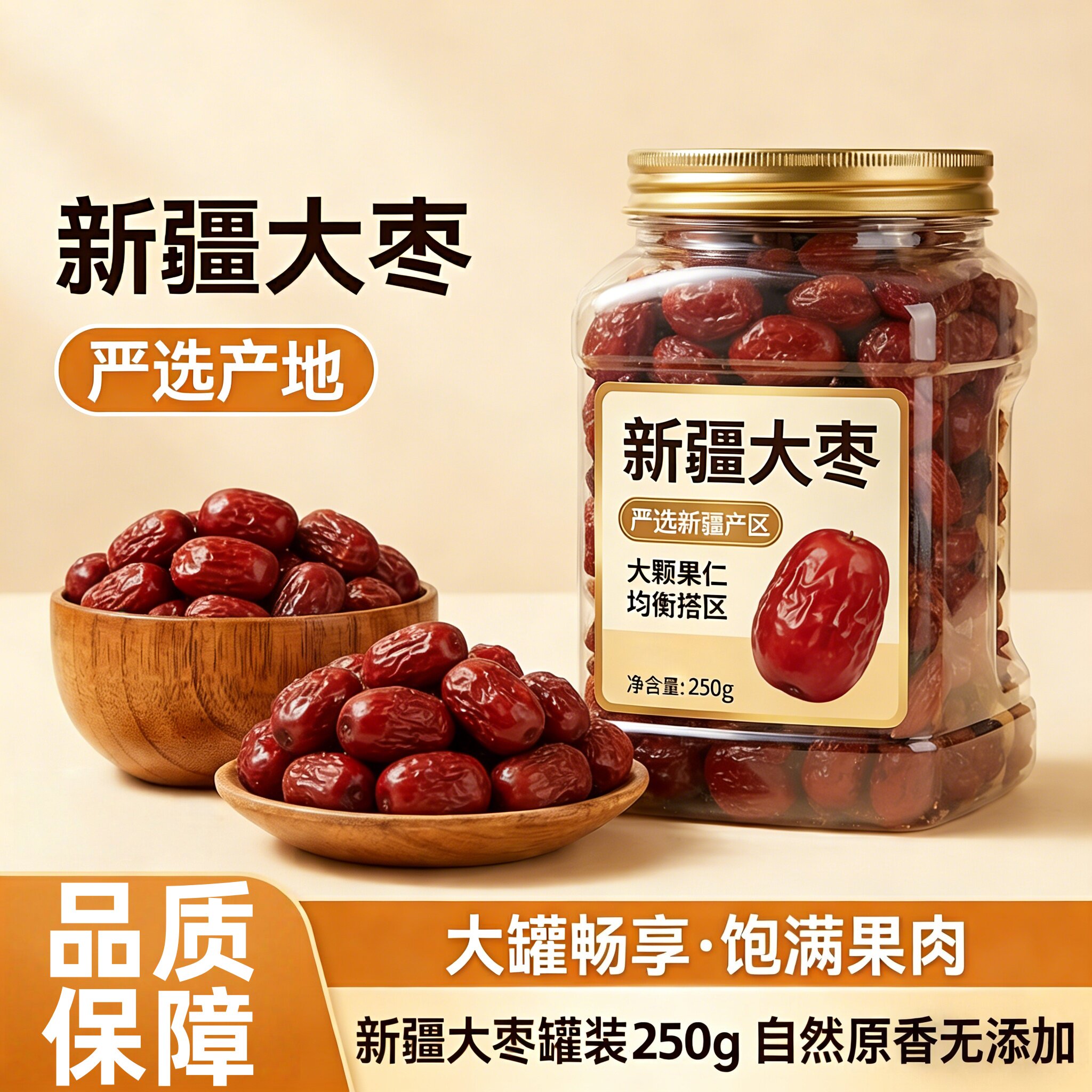 农科院新疆红枣特级和田大枣零食特产大红枣新蜜枣干果官方旗舰店