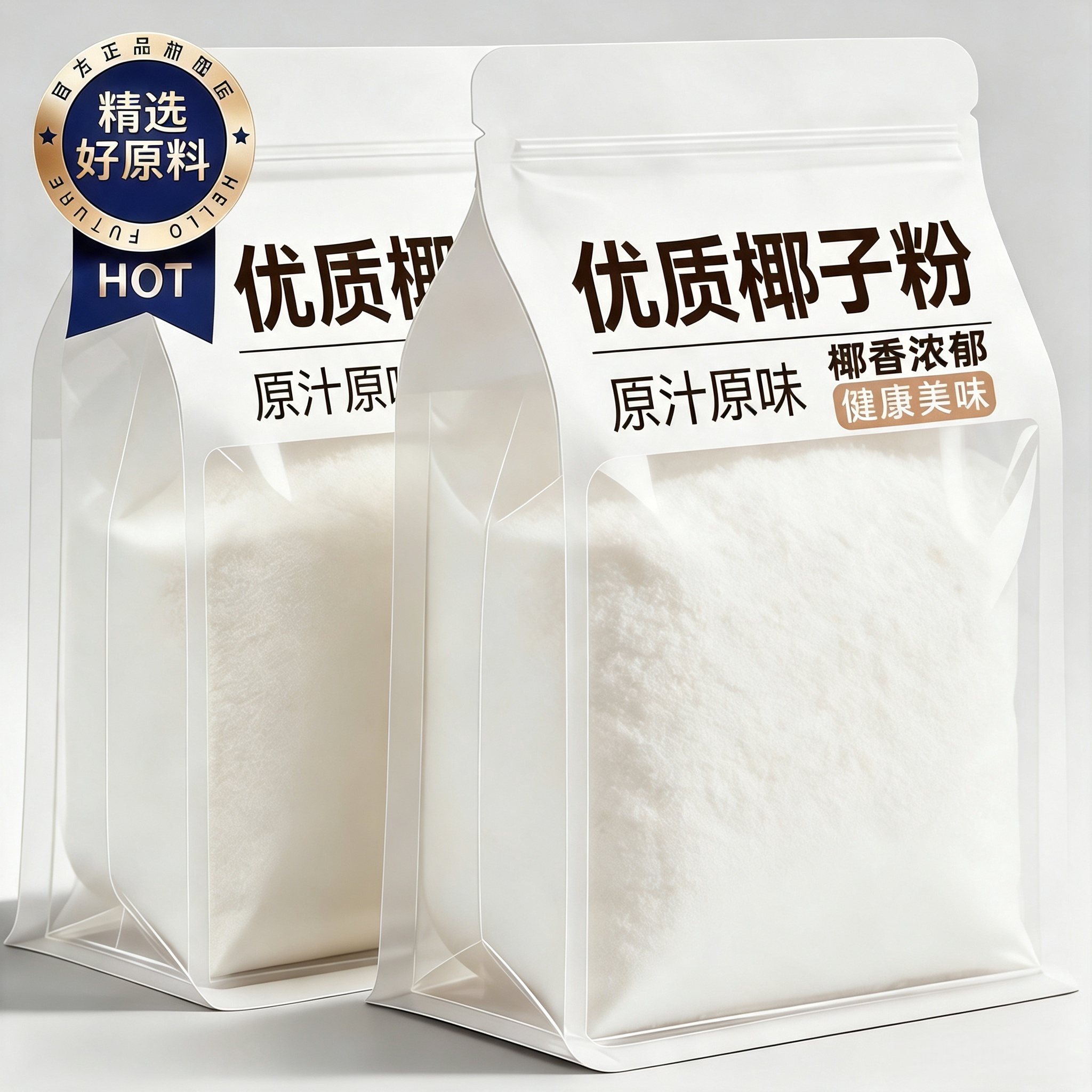 海南纯椰子粉官方旗舰店无糖无添加速溶椰奶椰汁粉冲泡奶茶店专用