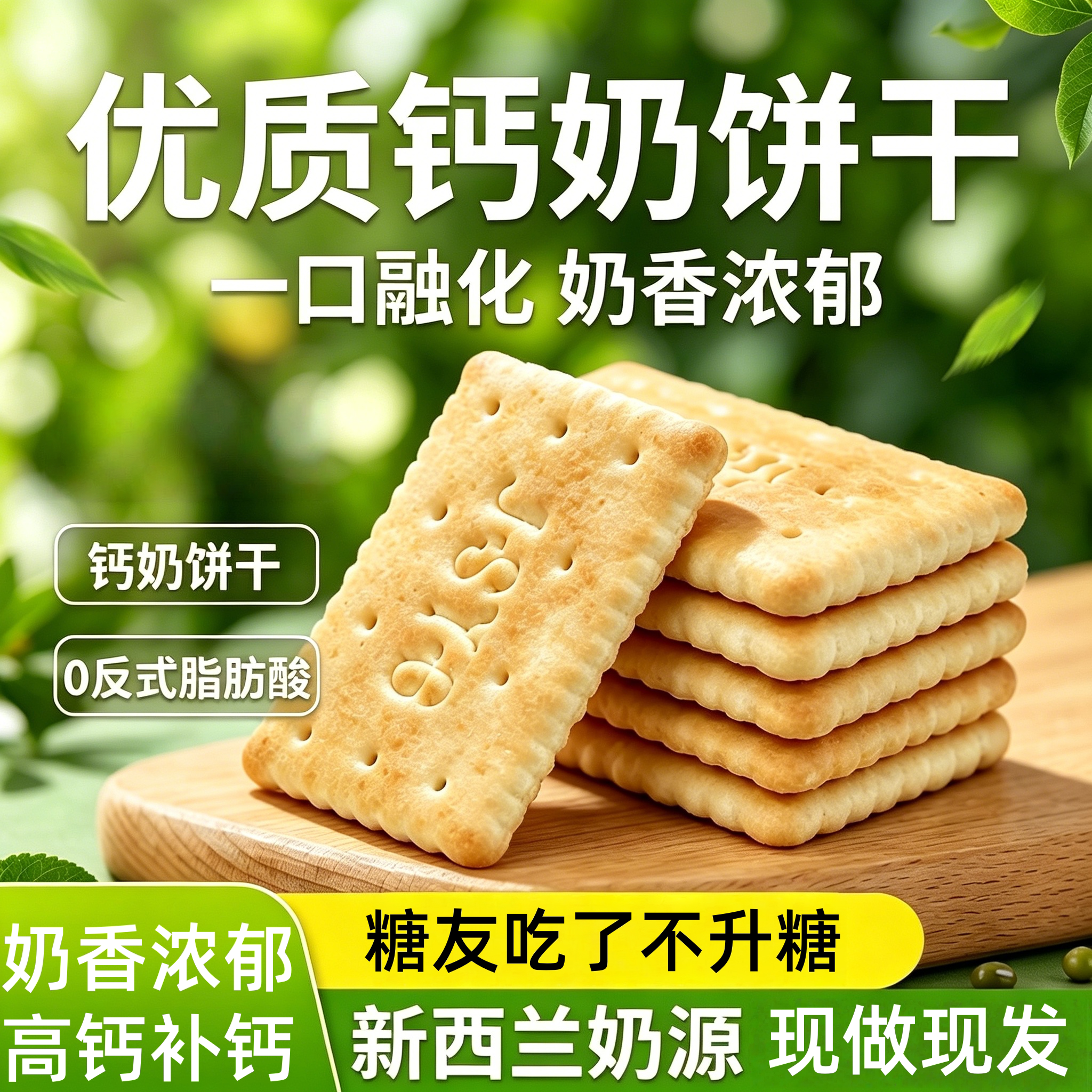 农科院!山东钙奶饼干官方旗舰店独立包装代早餐老式儿童营养零食