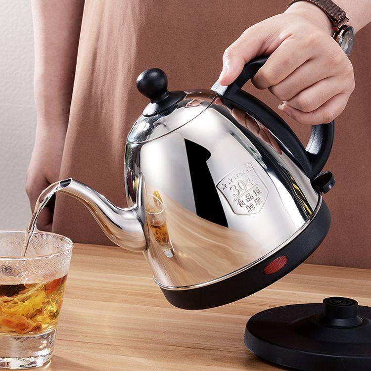 304不锈钢电热水壶长嘴烧水壶随手泡家用电水壶煮水泡茶热水壶新