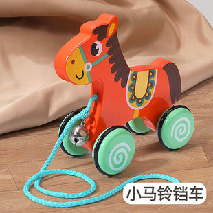 拖拉狗狗学步玩具手拉车小黄鸭益智拉线婴幼儿童玩具车牵绳拖拖乐