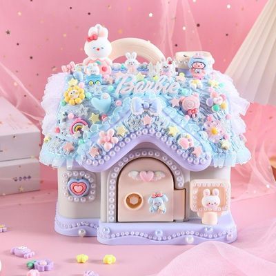 儿童diy百宝箱储蓄罐材料