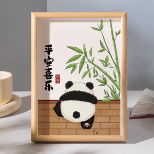 大吉大利橘猫字画摆件相框