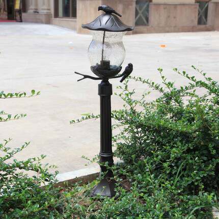 田园风草坪灯户外防水草地灯庭院LED花园别墅小区过道小鸟灯现货