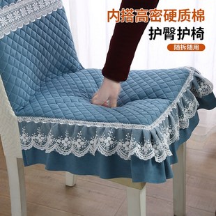 通用靠背一体椅罩套实木方凳子套餐椅套 椅子套罩加厚坐垫2025新款
